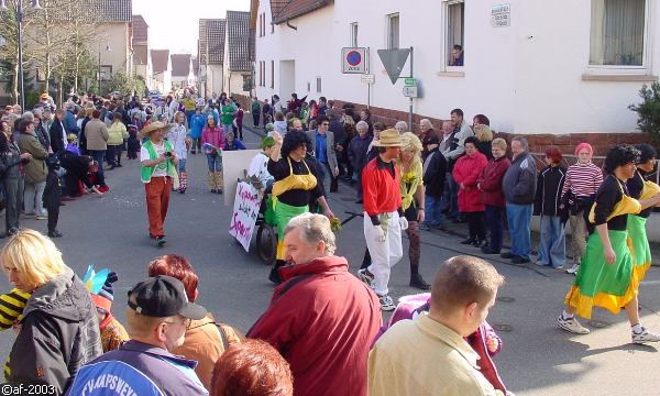 Fasching 2003 in Kapsweyer - Umzug - Kinderfasching