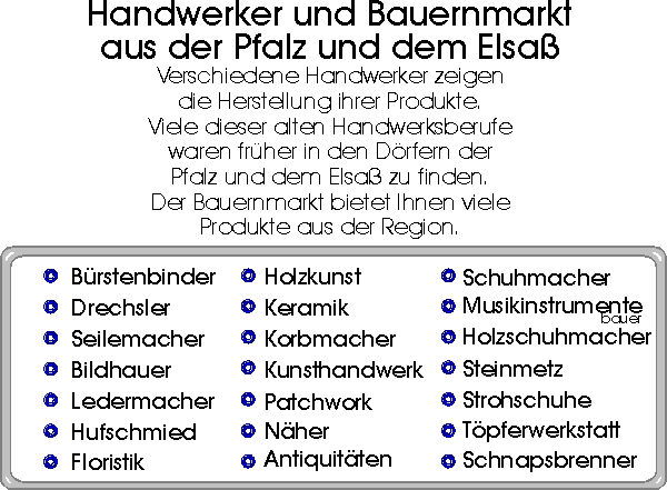 Handwerker und Bauernmarkt beim 10. Grenzlandfest in Kapsweyer